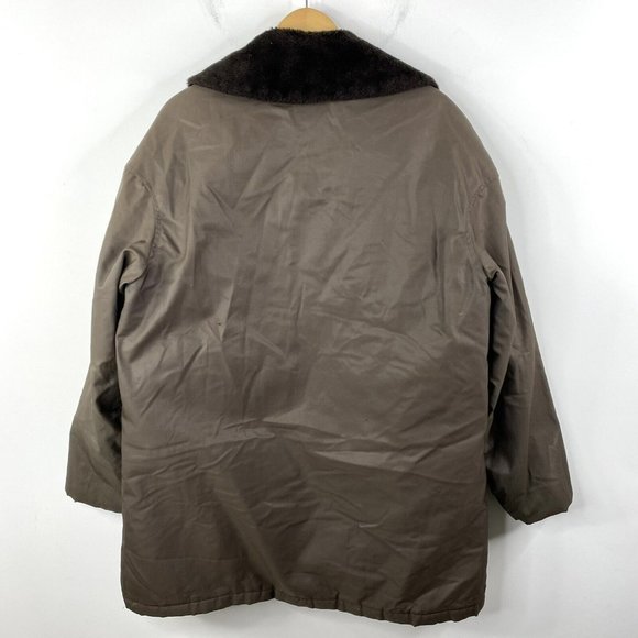 Vintage 70s Deacon Brothers Mens XL Down Lined Brown Jacket Coat Faux Sherpa - Picture 4 of 11
